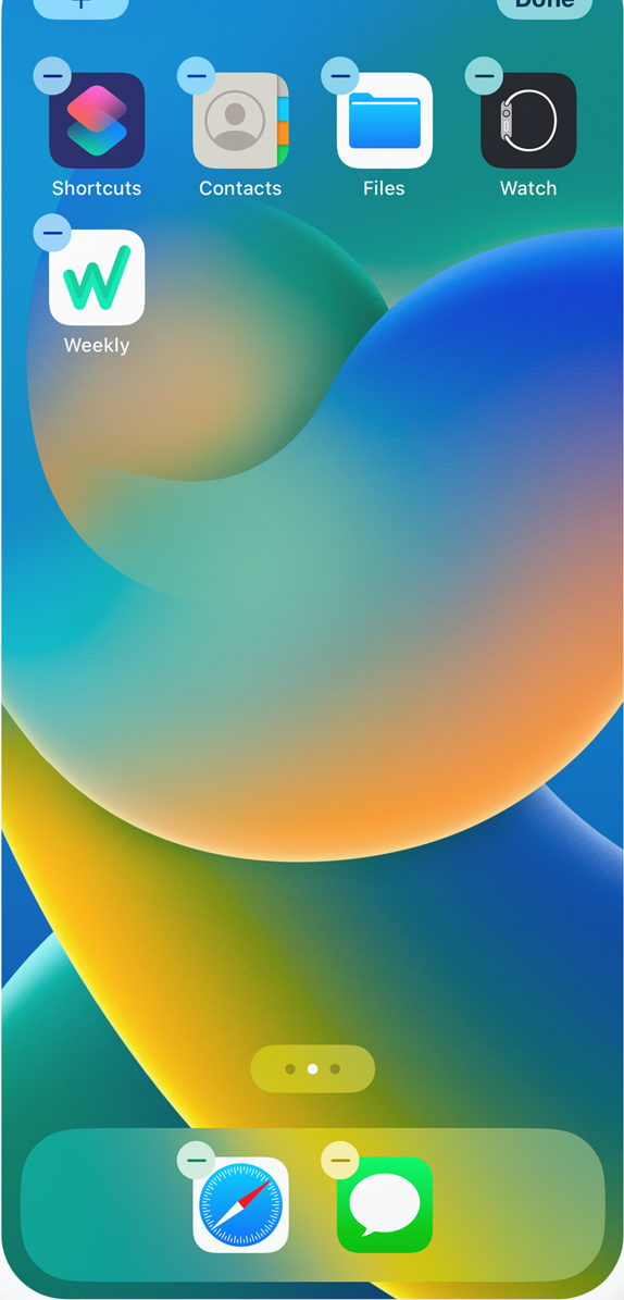 Install Weekly Budgeting Widget