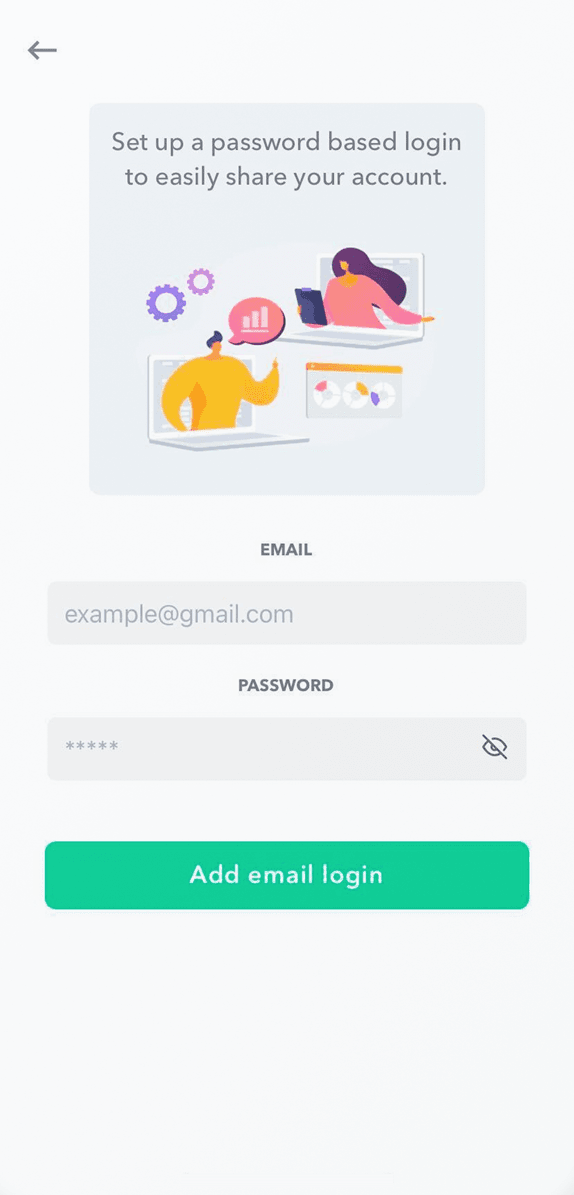 Setting up a shared login to budget together in Weekly