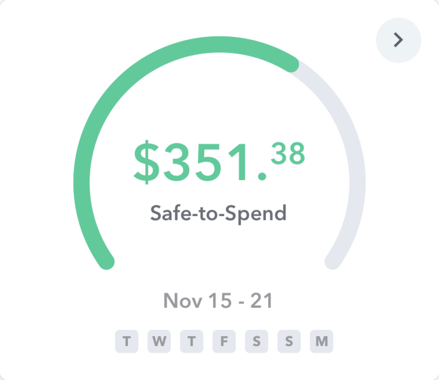 The Safe-to-Spend number in Weekly